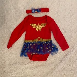 Wonder Woman Halloween Costume- Size 0-3 months